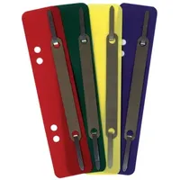 Q-Connect Heftstreifen Polypropylen 34x150mm, 250 Stück sortiert Metalldeckleiste