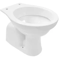 Belvit Stand WC Toilette Abgang Senkrecht Boden Weiß Tiefspüler