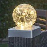 Benelando LED Solar Zaunbeleuchtung Zaun Beleuchtung Pfosten Pfostenbeleuchtung 10 cm