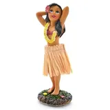 DIXIE STORE Wackelfigur Auto Lustig Hawaii Deko Auto - 11cm Wackelfigur Auto Gadget - Wackeldackel fürs Auto Deko Innen - Autos Spielzeug - Auto Innenraum Zubehör Innenraum Deko - Aloha Girl