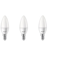 Philips LED-Lampe Candle 2.8W/827 (25W) Frosted 3-pack E14