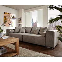 DELIFE Big-Sofa »Marbeya«, Hellgrau 290x110 cm mit Schlaffunktion Big-Sofa grau