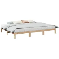 VidaXL Familienbett ohne Matratze 270x200 cm Massivholz Kiefer