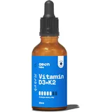 AEON LABS® Vitamin D3 K2 Tropfen - 50ml - 1000 IE Vitamin D3 + Vitamin K2 MK-7 - in MCT-Öl aus Kokos - Hochdosiert, flüssig und laborgeprüft - Vegan