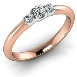 Verlobungsring VR13 750er Rot-/Weiflgold - 2728