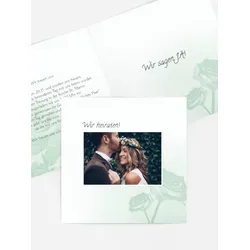 Hochzeitseinladung selbst gestalten mit Spruch und Fotos im Onlinedesigner bei Meine-Kartenmanufaktur.de