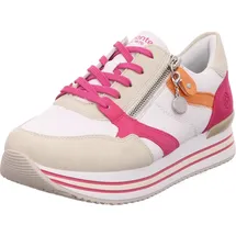 remonte Schnürschuh Damen Orange/Weiß/Rosa 38