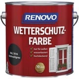 RENOVO Wetterschutzfarbe seidenglänzend, anthrazitgrau RAL 7016