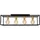 LUCIDE Ruben 4 E27 schwarz/gold