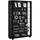 VCM Vitrine Lumo Mini 59 x 18 x 90 cm Schwarz