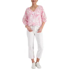 Monari Langarmbluse mit Blumenmuster Rosa 38