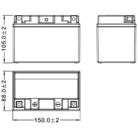 Fulbat FT12A-BS 10 Ah 175 A