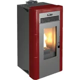 KALOR Perfecta Maiolica Edda 10 Stahl Schwarz/Abdeckplatte Weiß