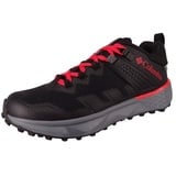 Columbia Herren Facet 75 Outdry wasserdichte Wanderschuhe, Schwarz (Black x Fiery Red), 43 EU