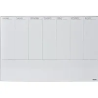 Desq Desq, Präsentationstafel, Wochenplaner 4321 Metall Weiss (9 x