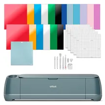 Cricut Maker 4 Essentials Bundle Schneideplotter Gestaltungsset Schnittbreite 29.7 cm,