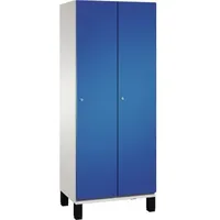 C+P Umkleidespind 4510022S10048 Füße 2Abteile B800mm lgr/ebl