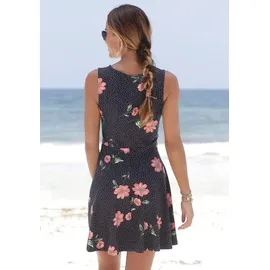 Beachtime Strandkleid Schwarz/Rot 46