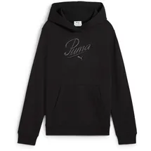 Puma Essentials Script French Terry Hoodie Mädchen 01 - PUMA black 164