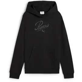 Puma Essentials Script French Terry Hoodie Mädchen 01 - PUMA black 164