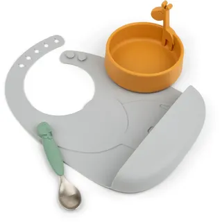 Done by Deer - Peekaboo First Meal Geschirr-Set Deer Friends, mehrfarbig