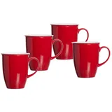 Ritzenhoff & Breker Doppio Kaffeebecher 4er Set Rot