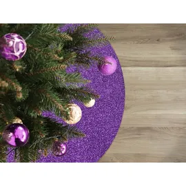 Primaflor Weihnachtsbaum Unterlage GLIMMER - Rund - Lila - Ø 50cm