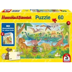 SCHMIDT SPIELE 56411 Kipu Puzzle Reise in die Urzeit