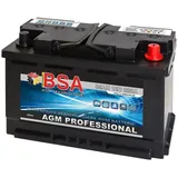 AGM Autobatterie 85AH - 820A AUDI BMW MERCEDES VW OPEL Start Stop 80AH