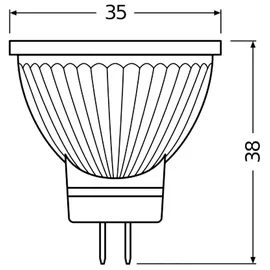 Osram LED-Reflektorlampe 00215120 2,5 W GU4 warmweiß