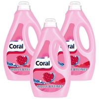 Coral Wolle & Feines Feinwaschmittel für schonende Reinigung 23WL (1.15 L) Colorwaschmittel (3-St)