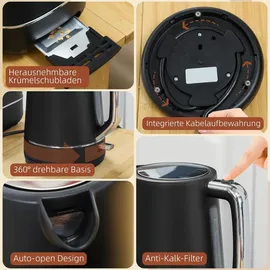 Homcom 1,7 l Schwarz