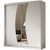 altdecor Schiebetürenschrank VOXI 200 x 216 x 61 cm Weiß