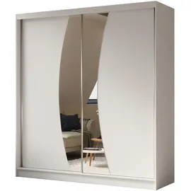 altdecor Schiebetürenschrank VOXI 200 x 216 x 61 cm Weiß