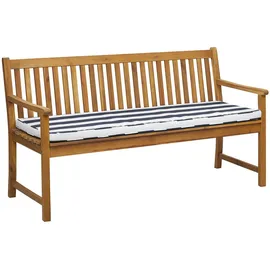 Beliani Gartenbank 160 x 88 x 0 cm Marineblau