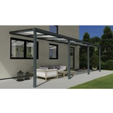 Gardendreams Terrassenüberdachung »Easy Edition«, Breite: 700 cm, Dach: Polycarbonat (PC), anthrazit - grau