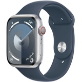 Apple Watch Series 9 45 mm Digital 396 x 484 Pixel Touchscreen 4G Silber WLAN GPS