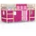 vidaXL Hochbett mit Vorhängen Rosa 80 x 200 cm Kiefer massiv rosa