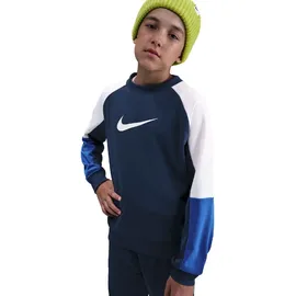 Nike Sportswear Dri-FIT Crew Neck Trainingsanzug Kinder 410 - midnight navy/white/game royal/white M (137-147 cm)