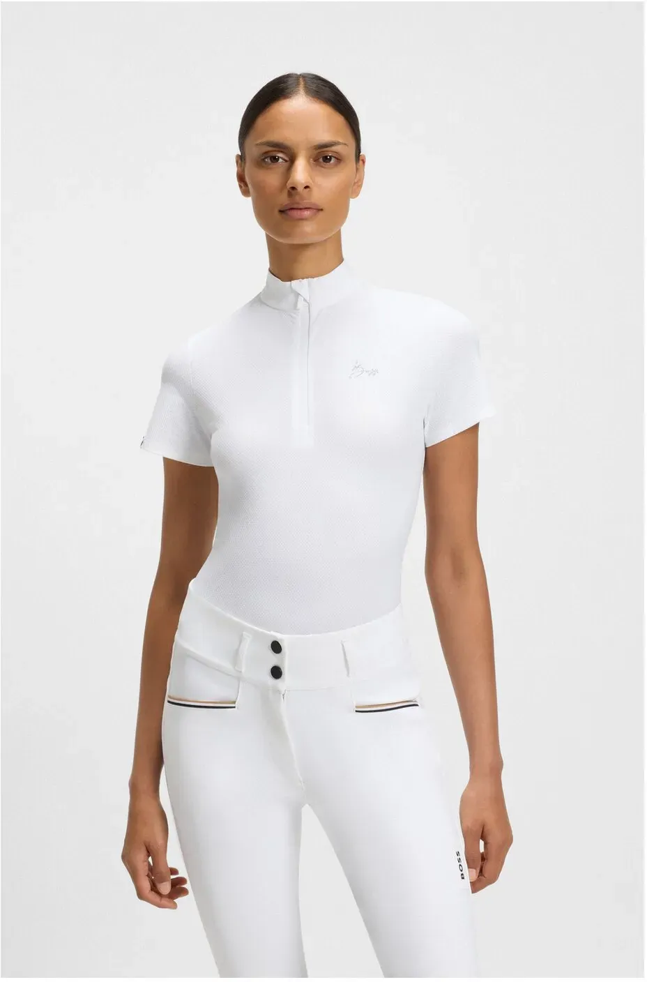 BOSS EQUESTRIAN Turniershirt Maira Texture white M