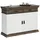 OTTO home Vinales 109 x 83 x 39 cm Weiß / Wengefarben