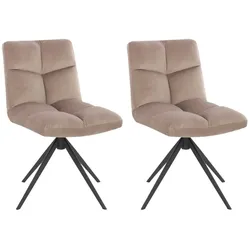 HOME DELUXE Esszimmerstuhl NODA - Farbe: Hellbraun, Menge: 2