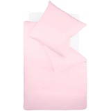 fleuresse Bettwäsche »Colours«, in weicher Interlock Jersey Qualität aus 100% Baumwolle, Bett- und Kopfkissenbezug mit Reißverschluss, STANDARD 100 by OEKO-TEX® zertifiziert, rosa