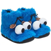 UNITED LABELS Krümelmonster 3D Plüsch Blau Hausstiefel 43/44
