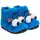 UNITED LABELS Krümelmonster 3D Plüsch Blau Hausstiefel 43/44