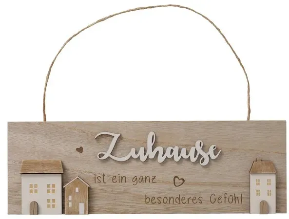 Schild Zuhause 30cm