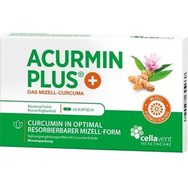 Cellavent Healthcare GmbH Acurmin Plus Das Mizell-Curcuma Kapseln 60 St.