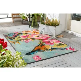 Wash+Dry Bloomibri 75 x 120 cm Blau/Rot