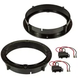 tomzz Audio Lautsprecherringe + Kabel passt für VW Golf 6 7 Passat Polo Up Beetle Auto-Lautsprecher bunt