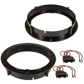 tomzz Audio Lautsprecherringe + Kabel passt für VW Golf 6 7 Passat Polo Up Beetle Auto-Lautsprecher bunt